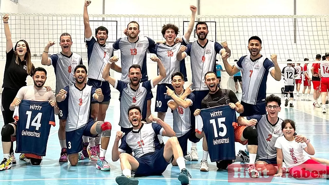 Hitit Üniversitesi Voleybol Takımı, Süper Lig'e Yükseldiğinin Müjdesini Verdi!