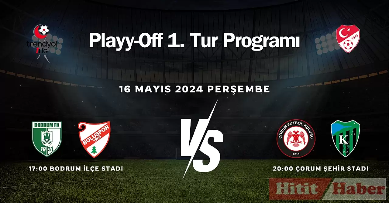 Trendyol 1. Lig Play-off İlk Tur Müsabakaları Yarın Start Alacak