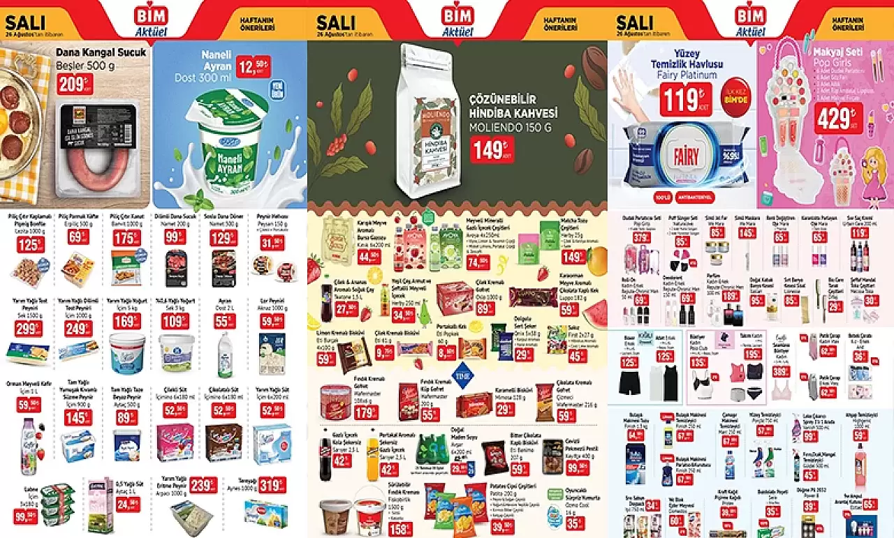 Bim 26 Ağustos 2025 Kataloğu Aktüel Ürünleri