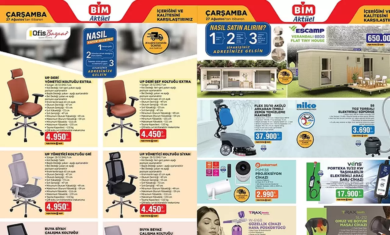 Bim 27 Ağustos 2025 Kataloğu Aktüel Ürünleri