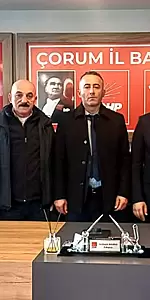 Çorum'da Kurulan Birleşik Emekliler Sendikası, CHP İl Başkanı Dinçer Solmaz'ı Ziyaret Etti