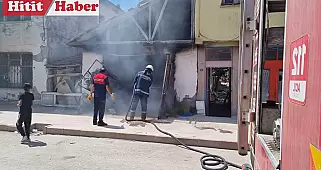 Alaca'da Korkutan Yangın Söndürüldü