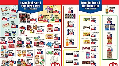 Bim 8 Ağustos 2025 Hafta Sonu Kataloğu Aktüel Ürünlerinde Neler Var?
