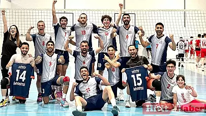 Hitit Üniversitesi Voleybol Takımı, Süper Lig'e Yükseldiğinin Müjdesini Verdi!
