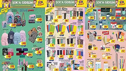 Şok 20 Ağustos 2025 Kırtasiye Kataloğu Aktüel Ürünleri