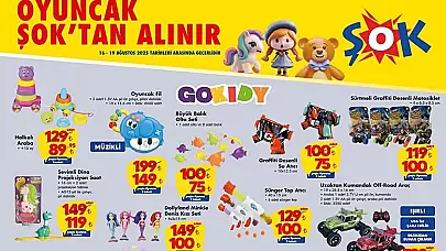 Şok 16 Ağustos 2025 Kataloğu Aktüel Ürünleri