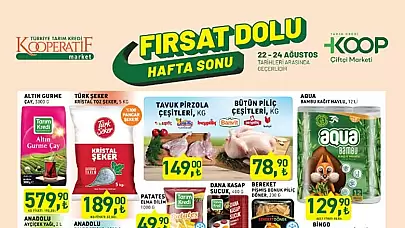 Tarım Kredi Kooperatif Market 22 Ağustos Hafta Sonu Kataloğu