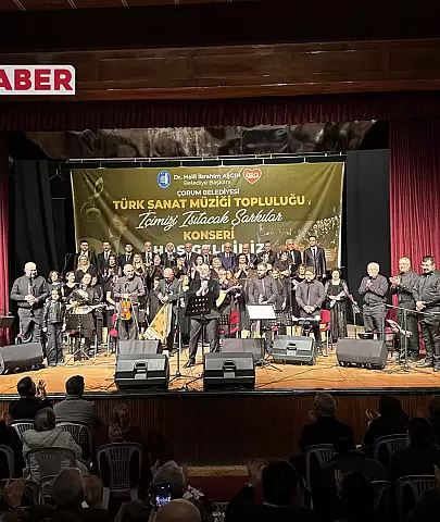 Çorum Belediyesi Türk Sanat Müziği Topluluğu, "İçimizi Isıtan Şarkılar" Konseriyle Büyüledi
