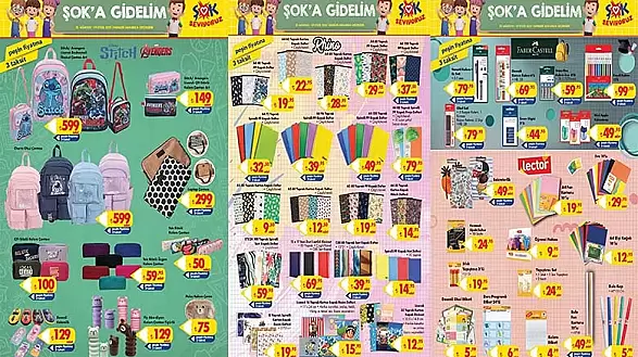 Şok 20 Ağustos 2025 Kırtasiye Kataloğu Aktüel Ürünleri