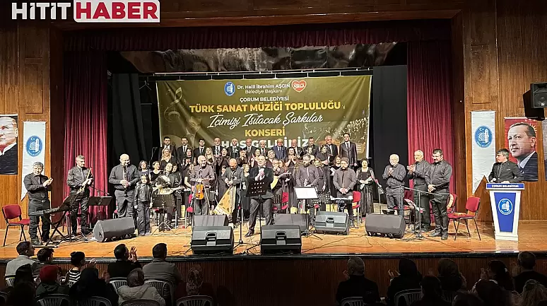 Çorum Belediyesi Türk Sanat Müziği Topluluğu, "İçimizi Isıtan Şarkılar" Konseriyle Büyüledi