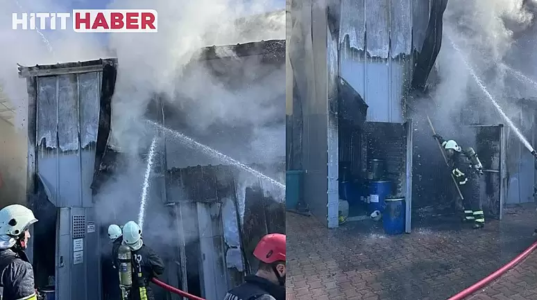 Çorum Organize Sanayii'nde Tekstil Fabrikasında Yangın!
