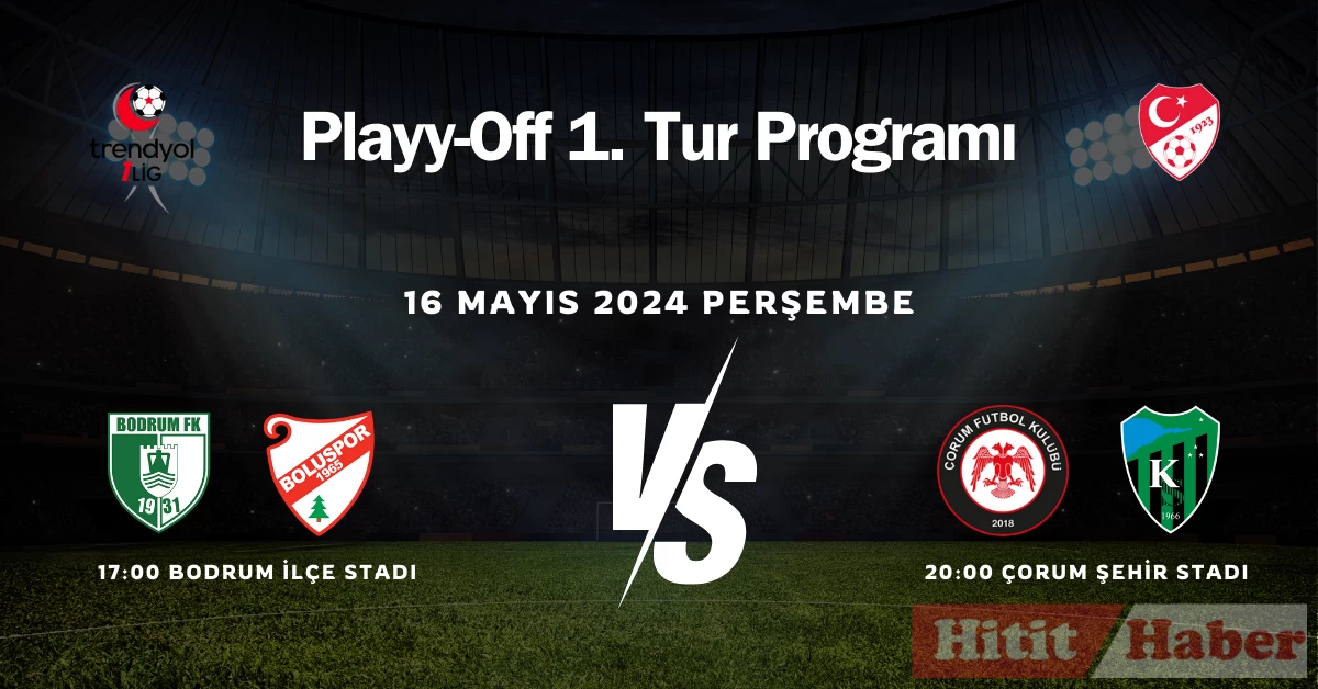 Trendyol 1. Lig Play-off İlk Tur Müsabakaları Yarın Start Alacak