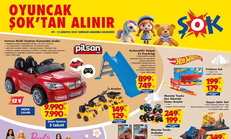 Şok 9 Ağustos 2025 Kataloğu Aktüel Ürünleri