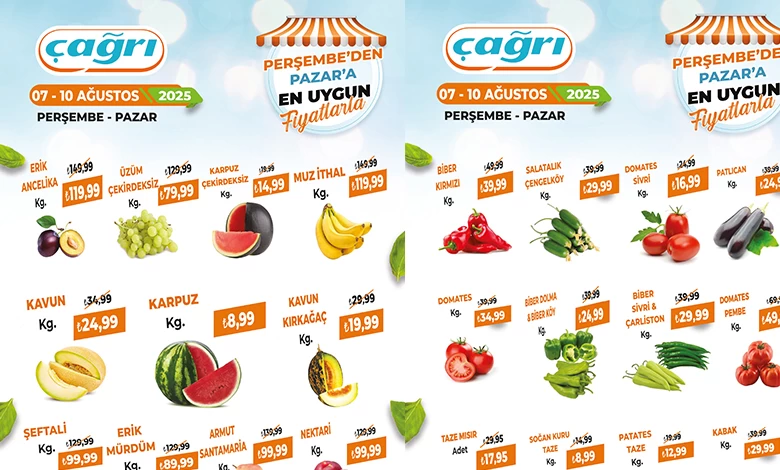 Çağrı 7 Ağustos 2025 Kataloğu Aktüel Ürünlerinde Neler Var?