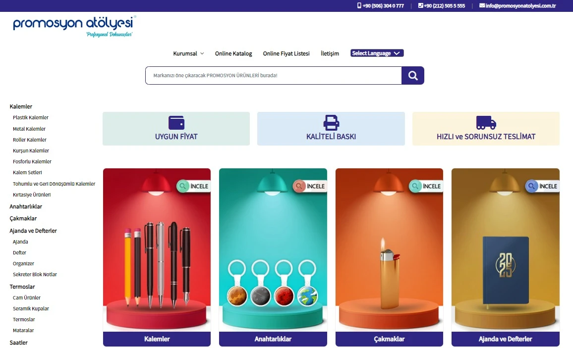 Promosyon Defter Kalem Seti